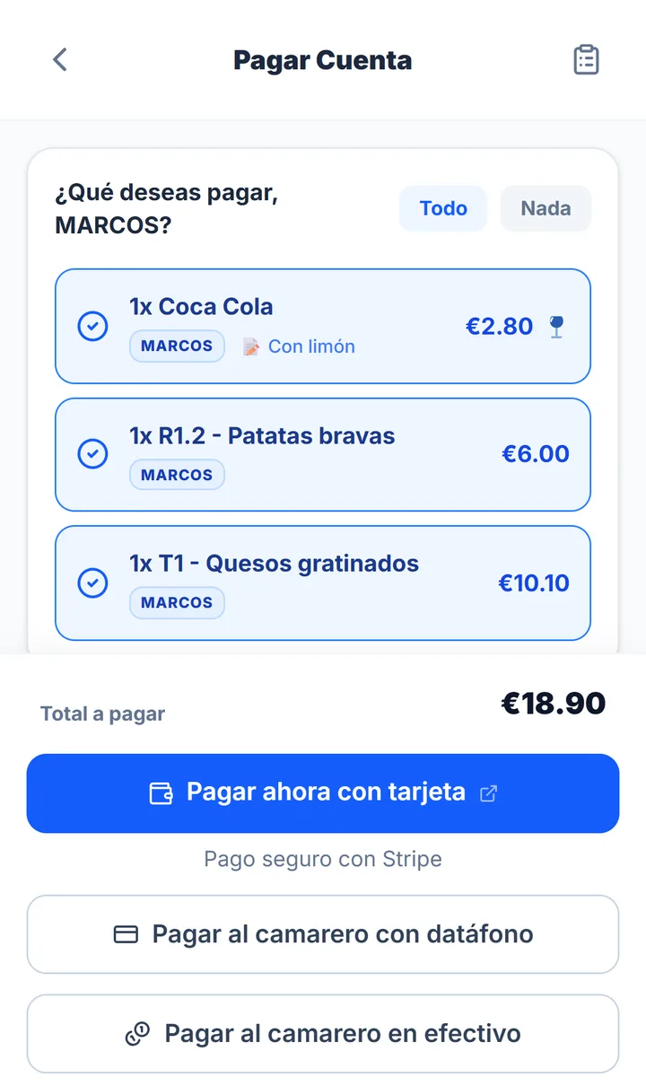 Su parte, por separado